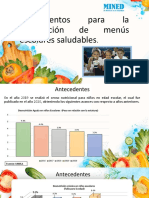 Lineamientos para La Elaboración de Menús Escolares Saludables