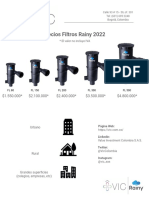 Precios Filtros Rainy 2022