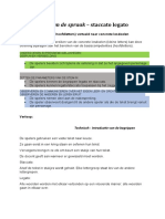 Parameters Van de Spraak - Staccato Legato