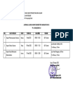 Jadwal UAS Angkatan IX