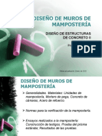 7-Diseã o de Muros de Mamposteria