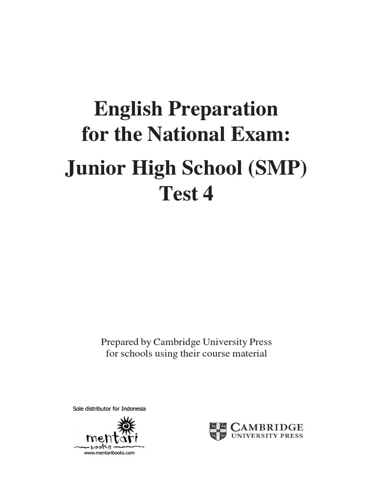 English Exam Prep: SMP Test 4 Guide | PDF