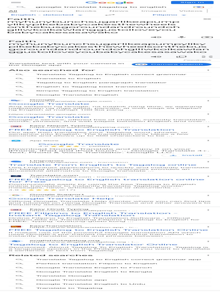 Google Translate Tagalog To English Google Search PDF Tagalog