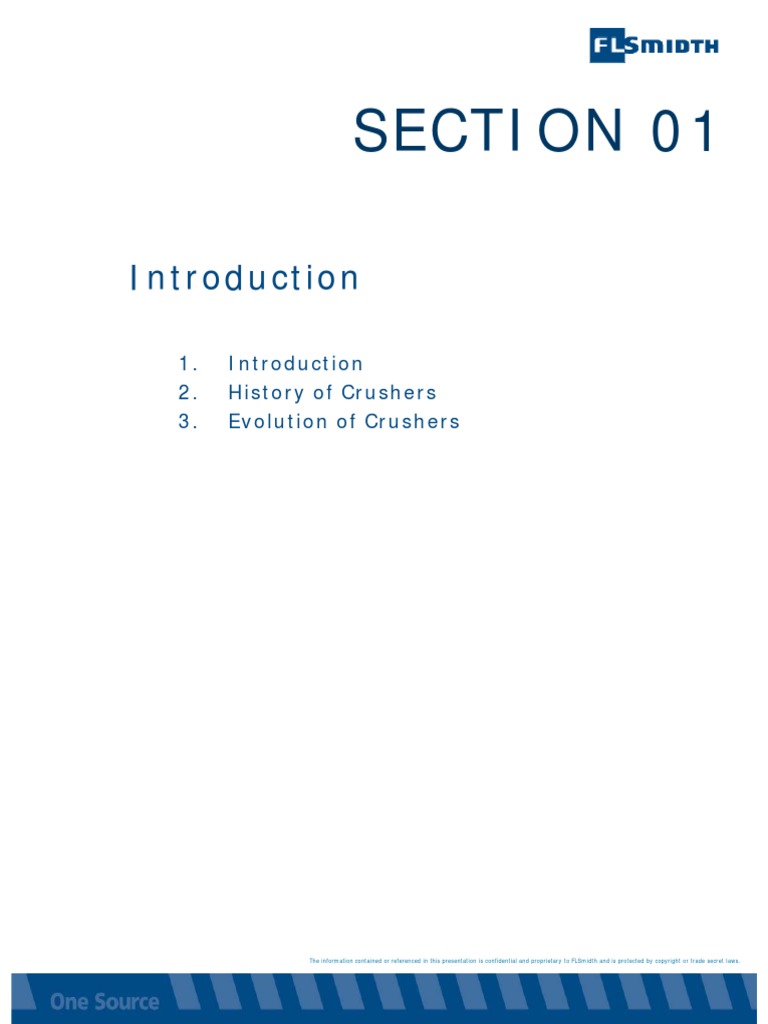 FLSmidth Crushing Handbook S1 Introduction FIIO | PDF