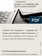 5 COSO Framework Enterprise Risk Management ERM Overview