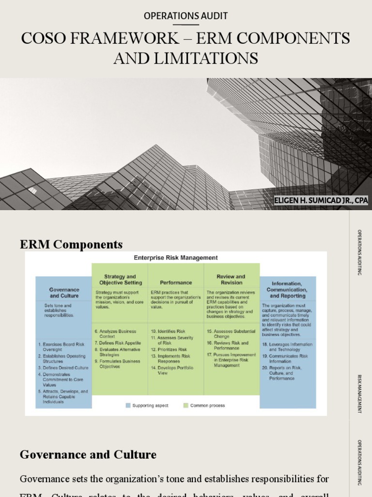 COSO ERM Framework Components Overview | PDF | Risk | Risk Management