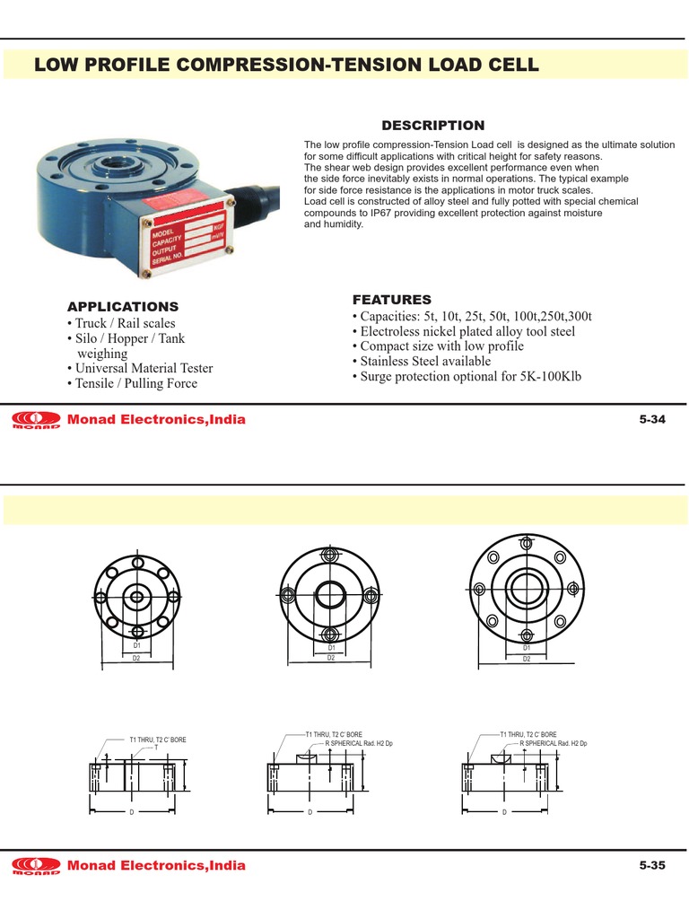 Compression Tension Loadcell | PDF