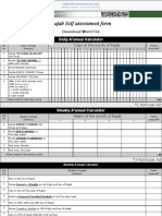 Rajab Self Assessment Form