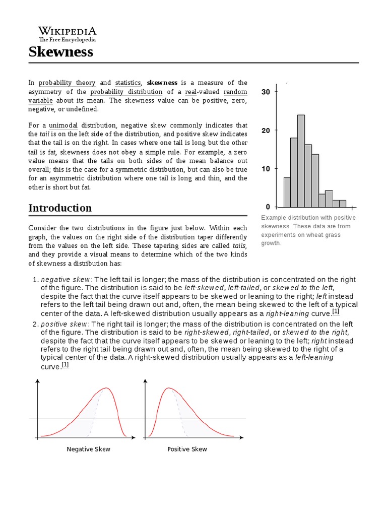 Understanding Skewness in Statistics | PDF | Self-Improvement