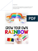 Grow A Rainbow Science Experiment