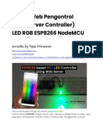 Server Web Pengontrol (WebServer Controller) LED RGB ESP8266 NodeMCU - Rev3