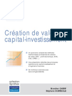 Creation de Valeur Et Capital-Investissement