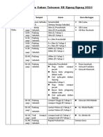 Jadual Kejohanan Sukan Tahunan SK Egang