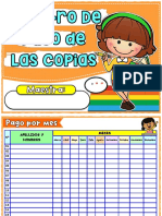 Registro de Pago de Las Copias - Blanco