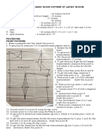 Proceure in DRAFTING THE BASIC BLOCK PATTERN OF LADIES