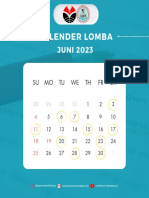 Kalender Lomba JUNI 2023