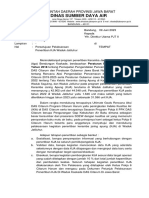 Surat Persetujuan Pelaksanaan Penertiban KJA Waduk Jatiluhur