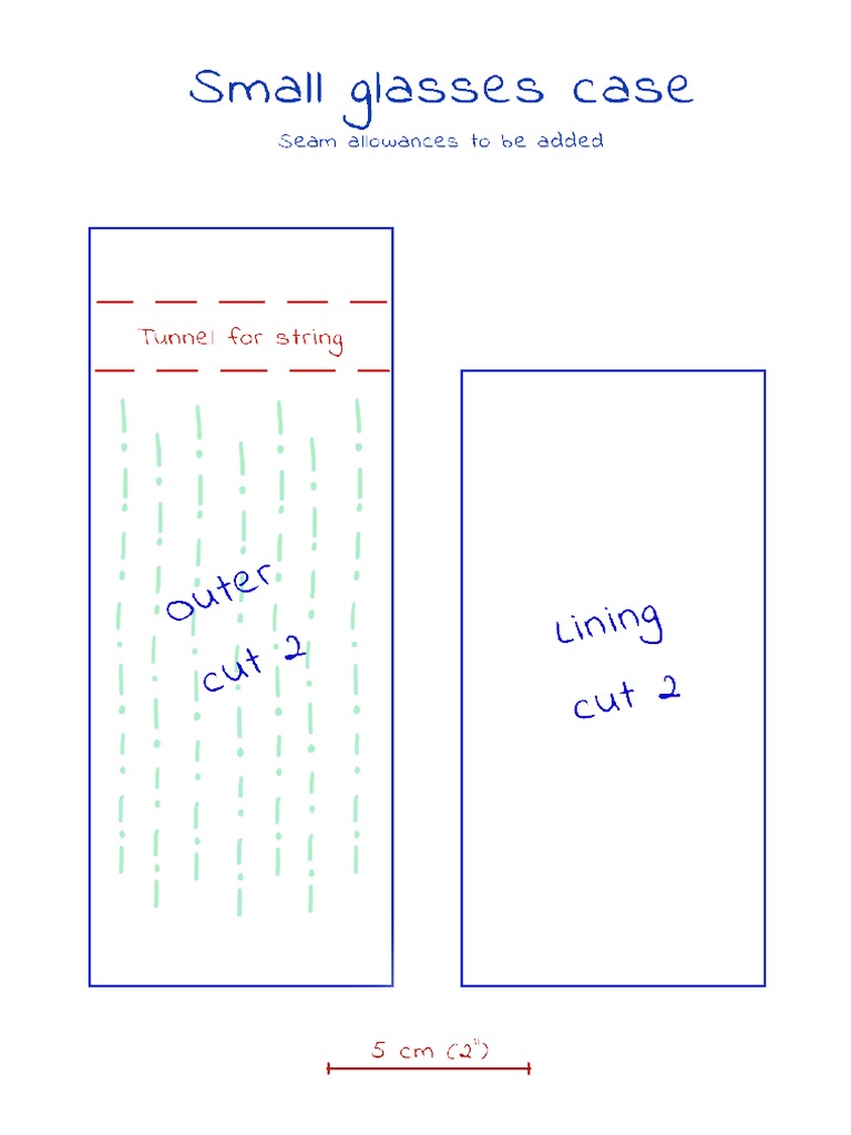Glasses Case Pattern PDF