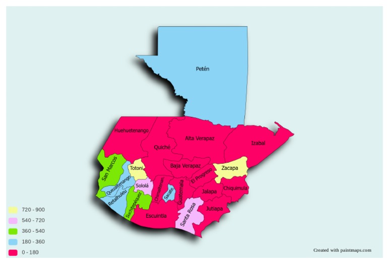 Guatemala Map Chart | PDF