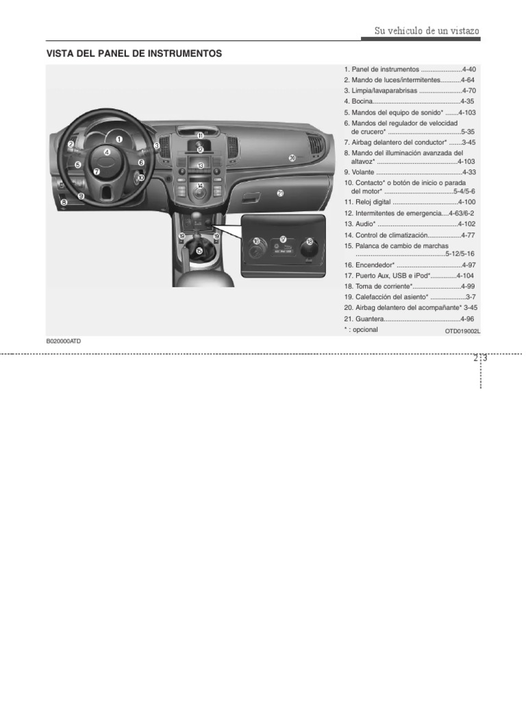 Manual de Usuario Kia Forte (2011) (Español 369 Páginas) PDF