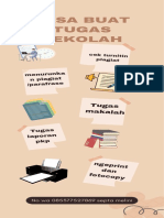 Krem Ilustrasi Kreatif Infografis Jasa Guru