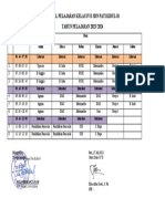 Jadwal Pelajaran Kelas IV D SDN Pati Kidul 01