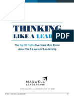 The 5 Levels of Leadership - Thinking Like A Leader (10 Truths)