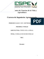 Carrera de Ingeniería Agropecuaria: Departamento de Ciencias de La Vida y Agricultura