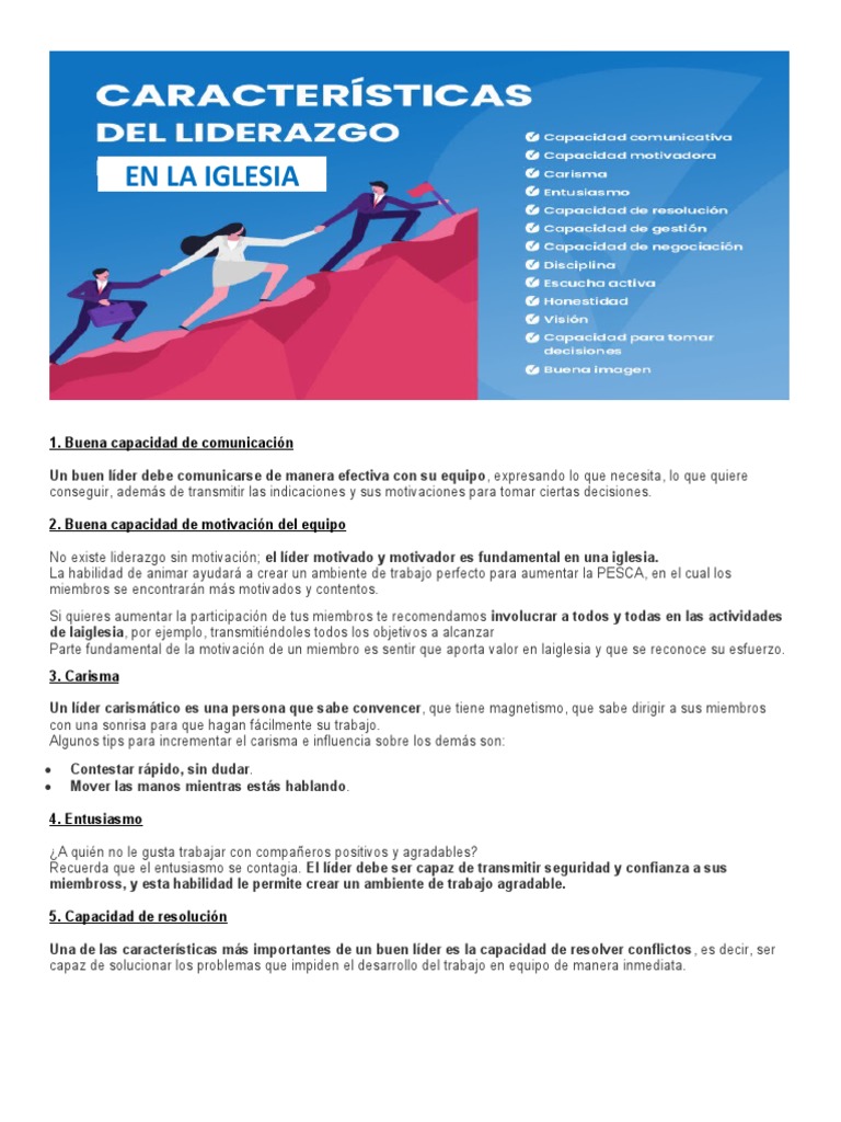 Liderazgo en La Iglesia | PDF