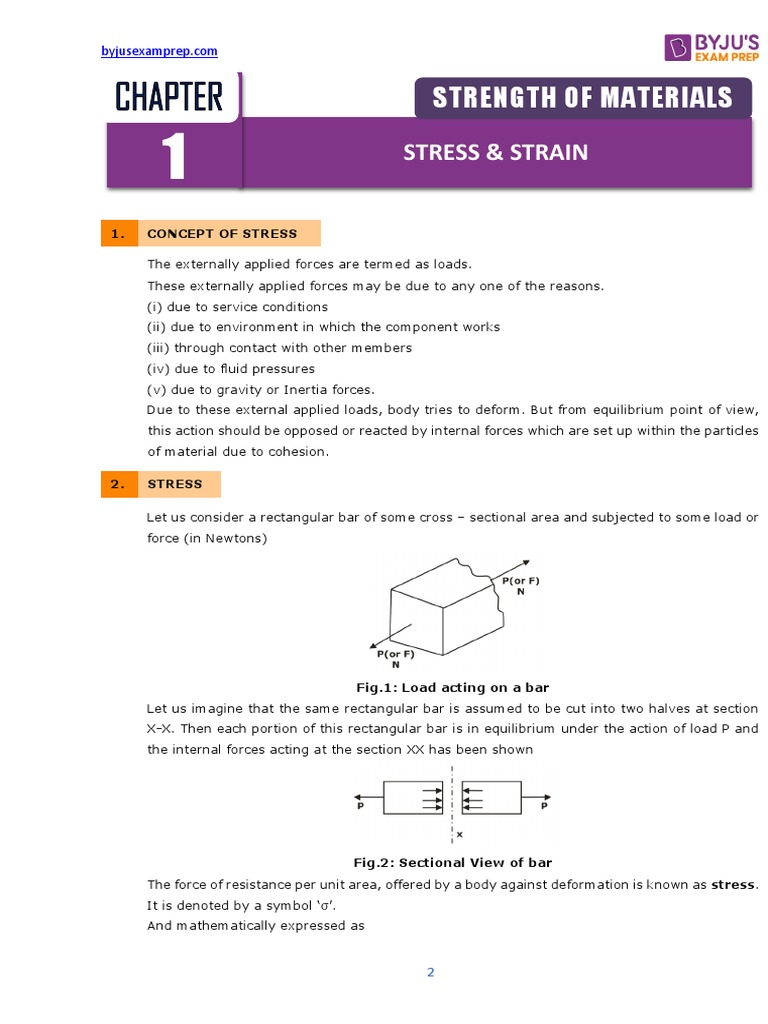 Strength of Materials - Study Notes | PDF