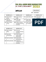 Jadual Kumpulan Dan Pertandingan MSSMKL Zon Bangsar U15 2023