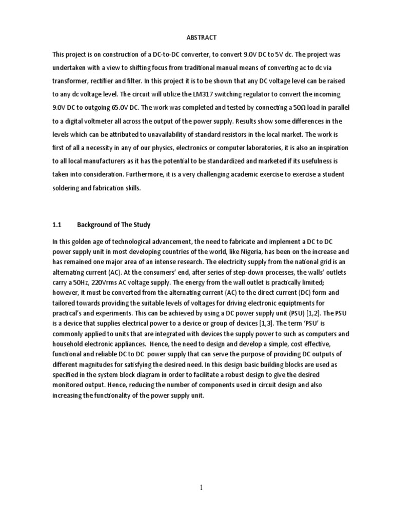 1.1 Background of The Study | PDF