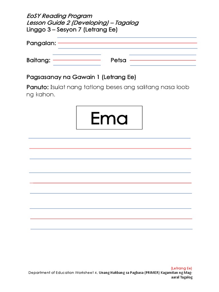 Tagalog Developing Wk3s7 | PDF