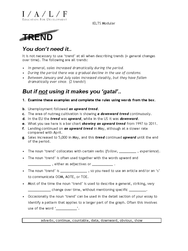 Understanding Trends Without Using 