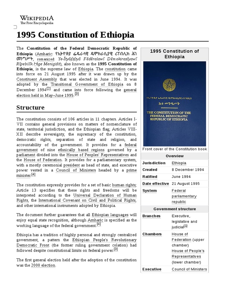 1995_Constitution_of_Ethiopia PDF