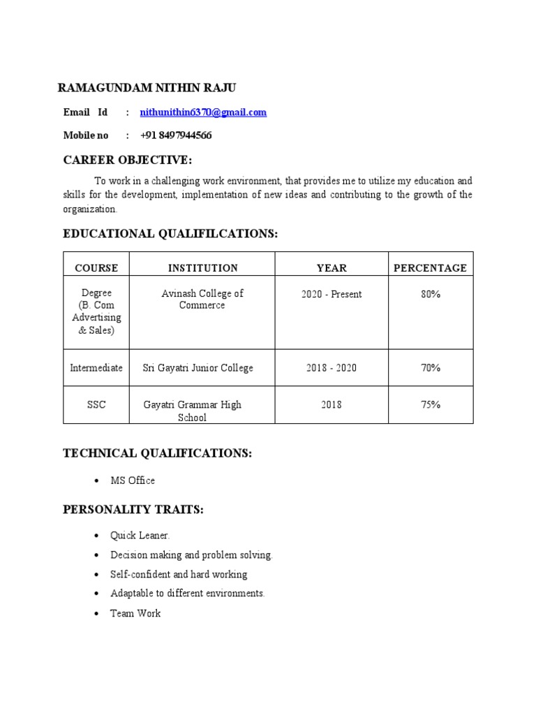 Pavan Kumar Resume | PDF