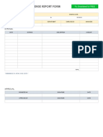 IC Simple Printable Expense Report Form 11666 - PDF