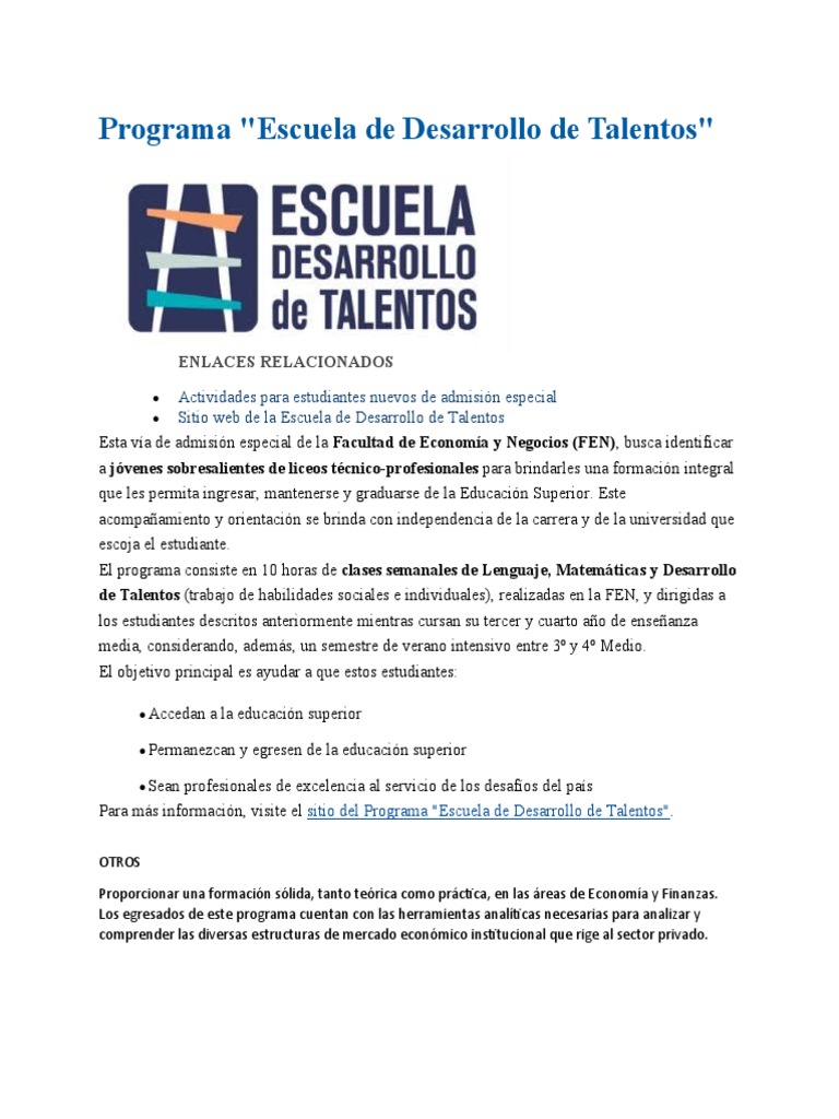 Desarrollo de Talentos | PDF