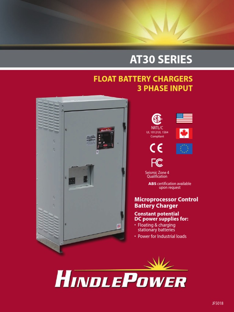AT30 Series Float Battery Chargers | PDF