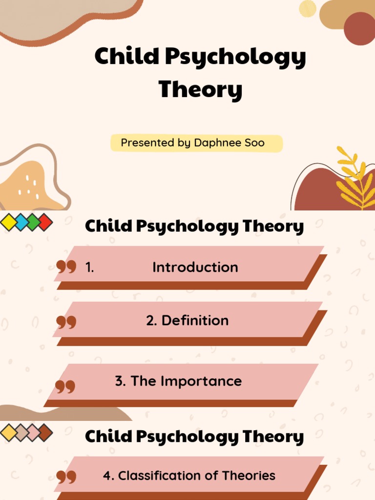 Child Psychology Theory | PDF | Self-Improvement