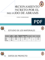 Proporcionamiento de Concreto Por El Método de Abrams