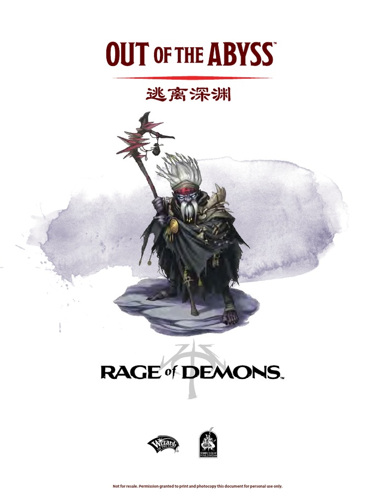 5eDnD 逃离深渊OotA C1~7 | PDF, image size:768x1024