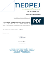 Carta de Descontinuidade MFCM 7000