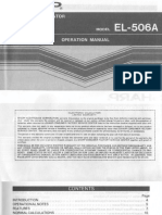Sharp EL-506A - Manual