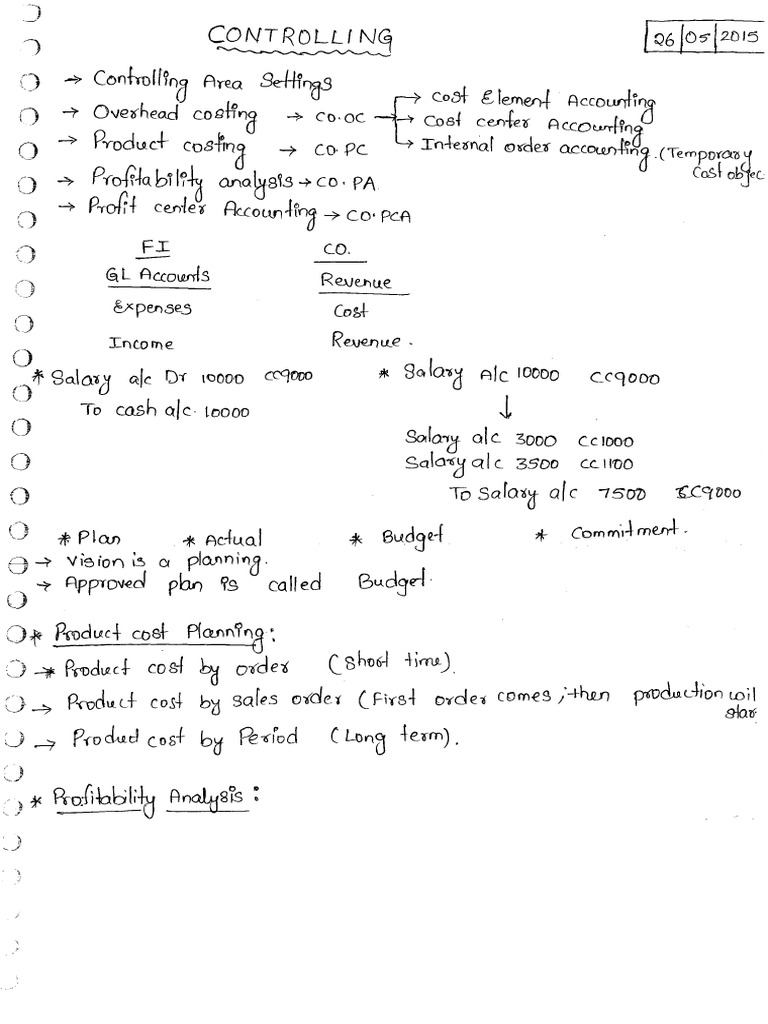 Sap Co Notes | PDF