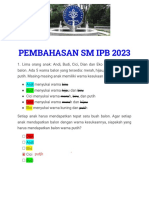 SM IPB 2023 (Soal Asli Dan Pembahasan)