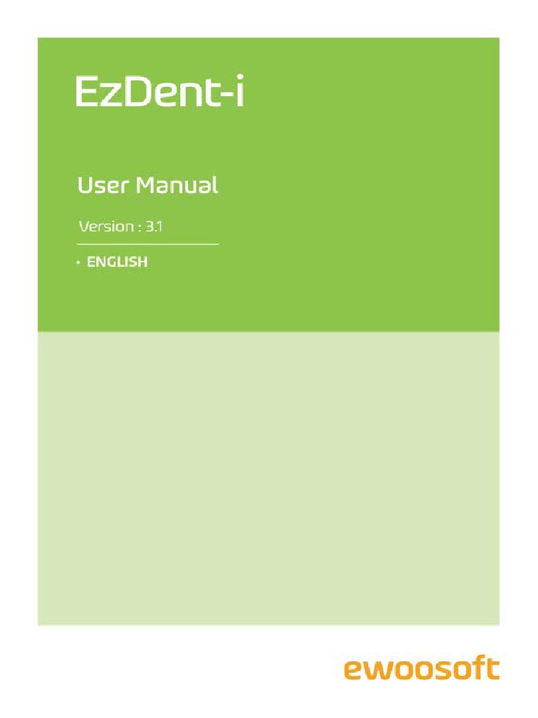 EzDenti V3 1 User Manual PDF Antivirus Software Microsoft Windows