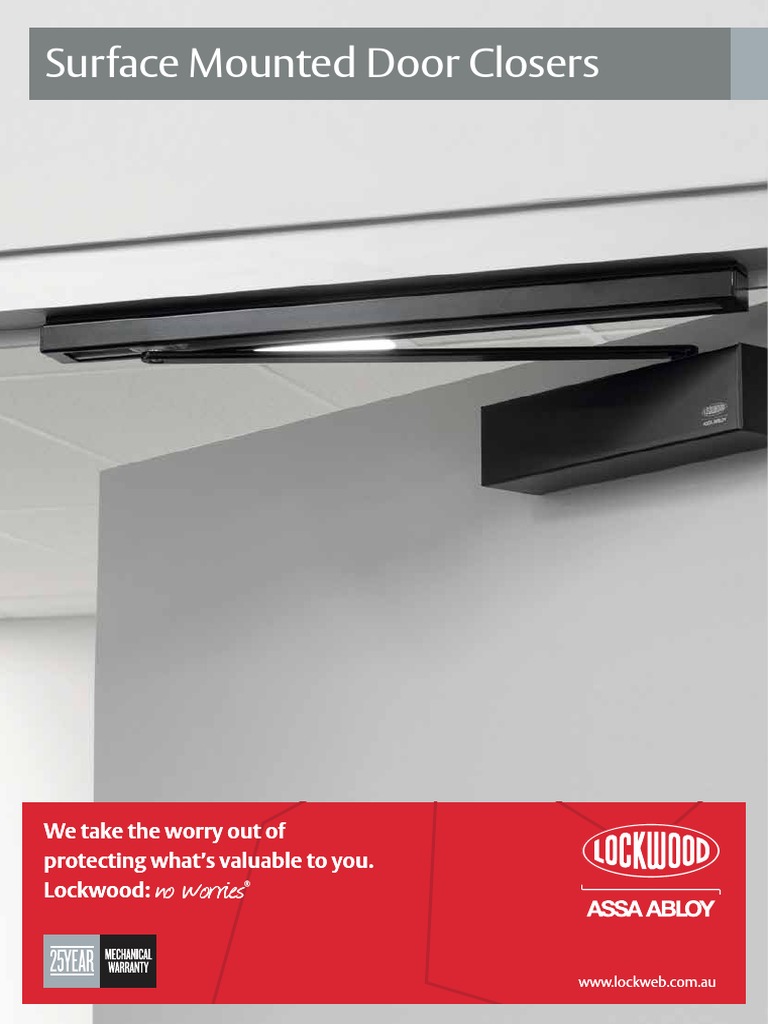 Assa Abloy Surface Mounted Door Closers Catalogue PDF