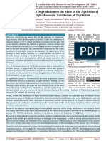 The Impact of Glacia Degradation On The State of The Agricultural Sector in The High Mountain Territories of Tajikistan