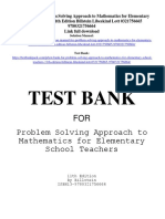 Problem Solving Approach To Mathematics For Elementary School Teachers 11th Edition Billstein Libeskind Lott Test Bank
